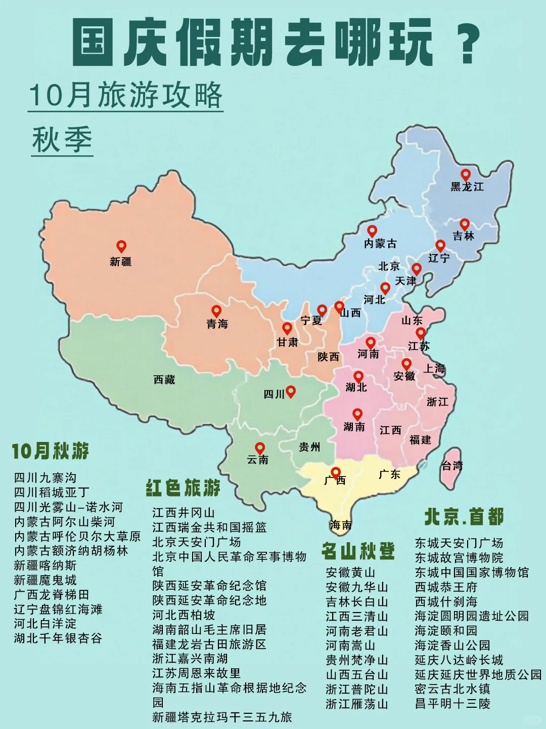 熬夜十天十夜，2025 全国旅游攻略来啦！