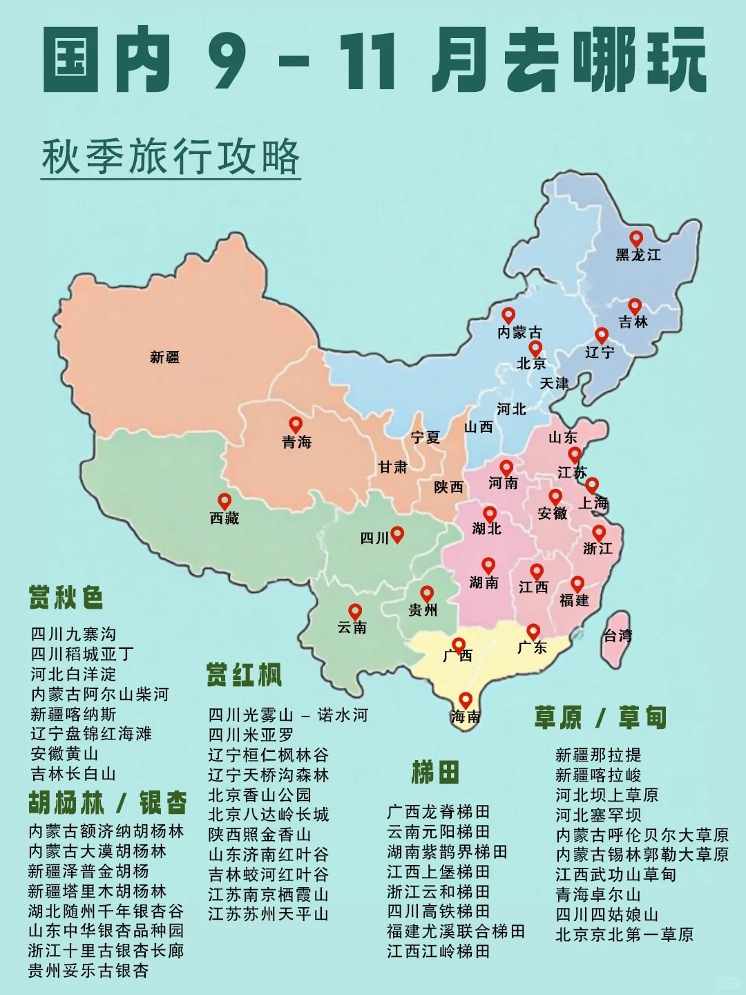 熬夜十天十夜，2025 全国旅游攻略来啦！