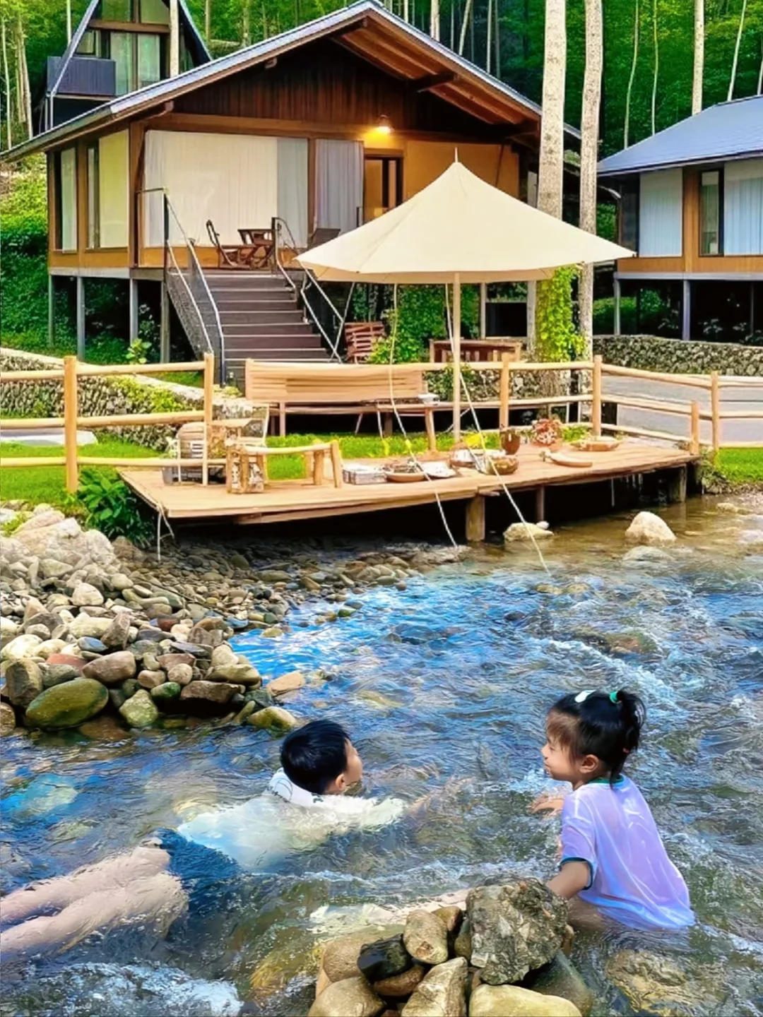 安吉！独栋溯溪别墅🏡679/3天➕玩水💦漂流