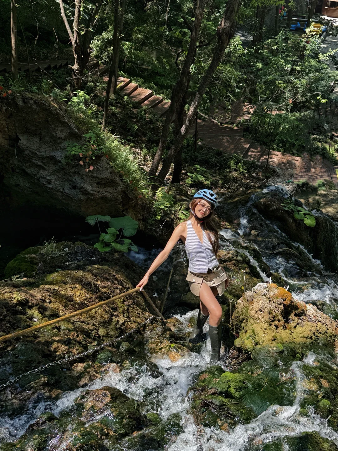 ⛰️ 王府竹海|踏瀑成功湿身 爽到灵魂出窍~