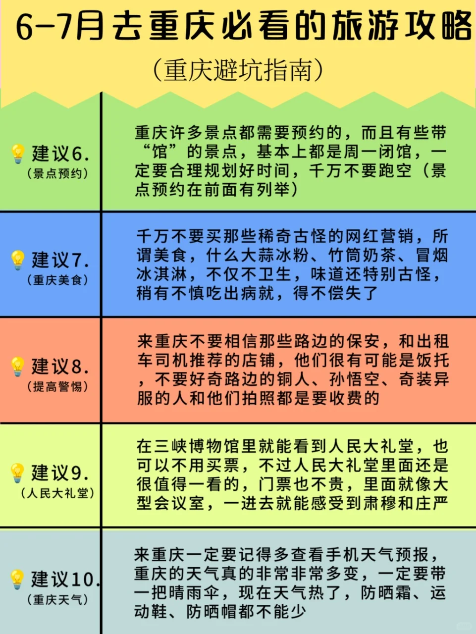 本J人对自己做的重庆旅游攻略很满意‼️