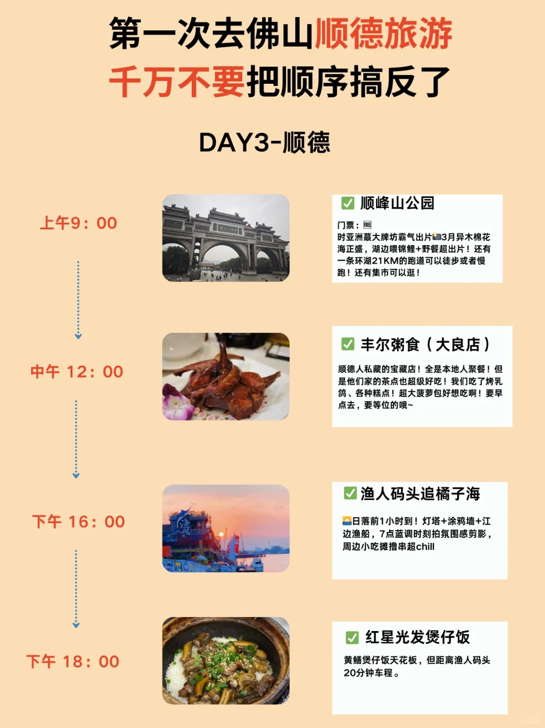 佛山顺德旅游🚶人均600r三天两夜精华路线‼️
