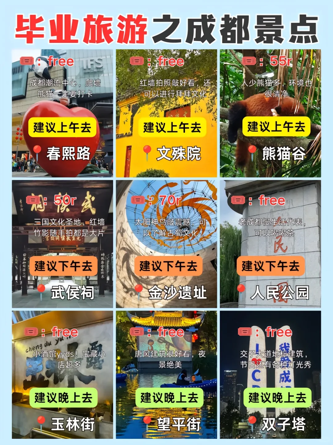 毕业季🉑穷游的12个城市！别错过