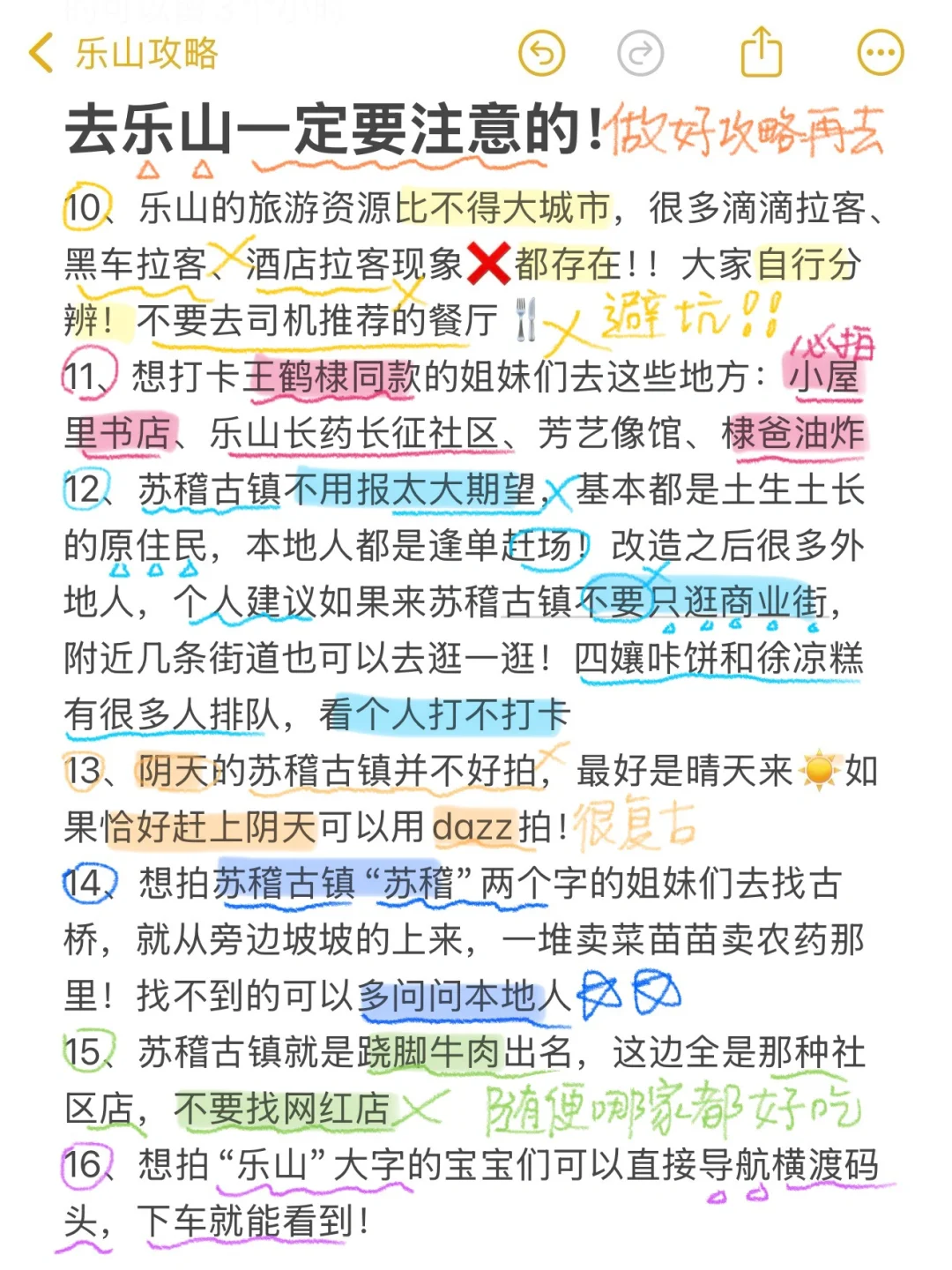 对自己熬夜做的乐山攻略满意得睡不着🥹…