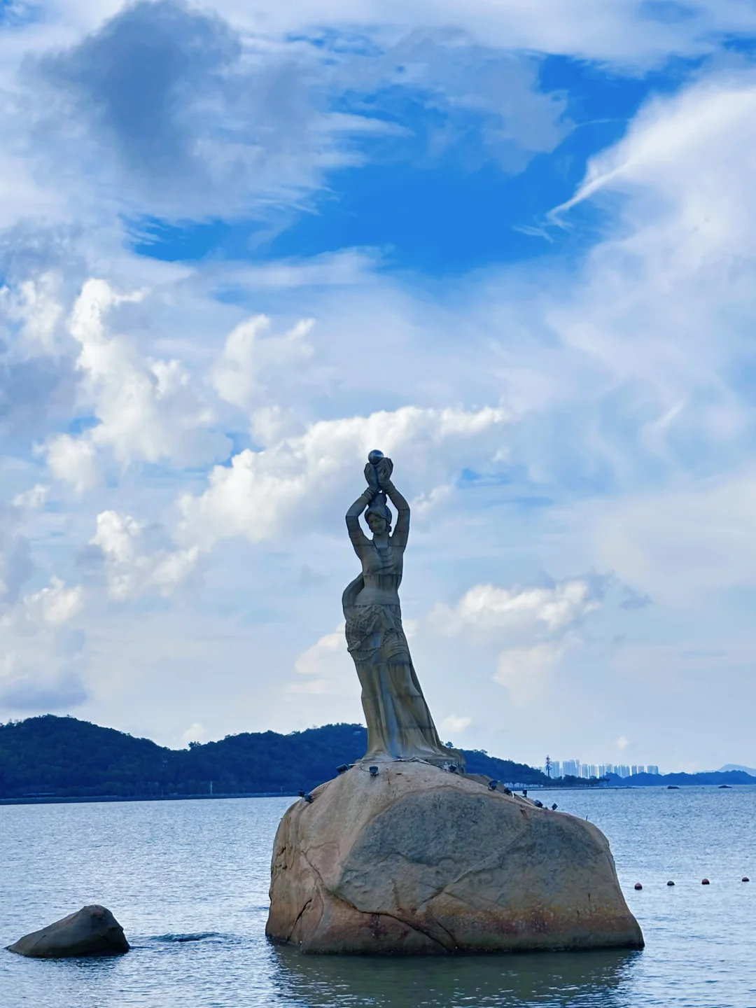 灯塔与大海🌊天气绝佳，越晚景色越美