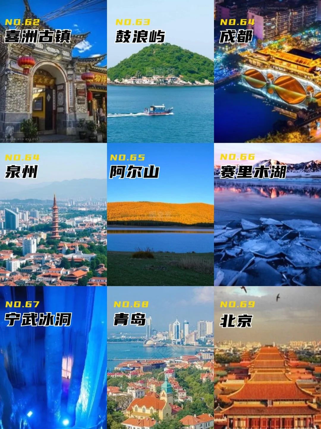 70岁前必去的70个地方，去过35个才算不白来