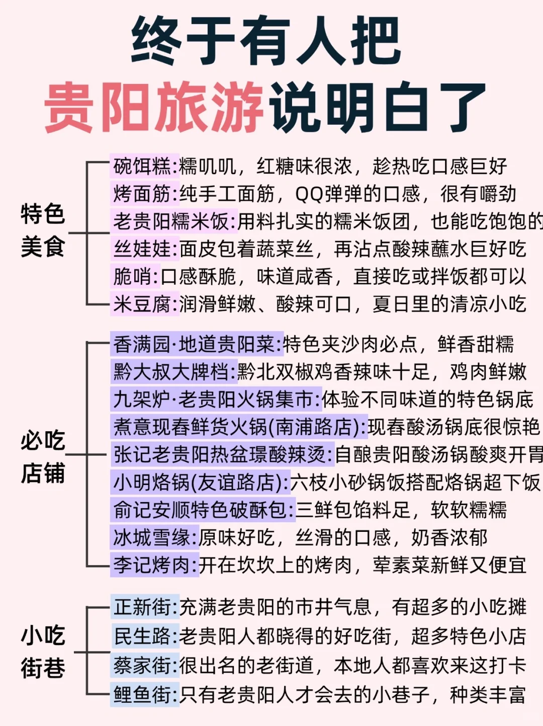 😭谁懂啊！终于有人把贵阳旅游说明白了