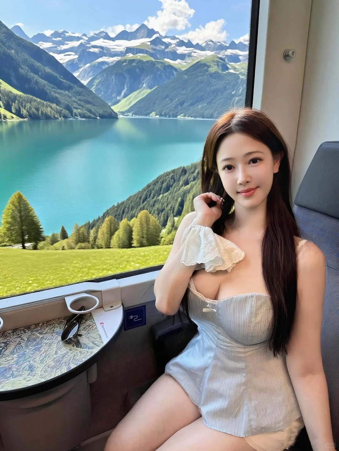 在阿尔卑斯山坐黄金列车⛰️