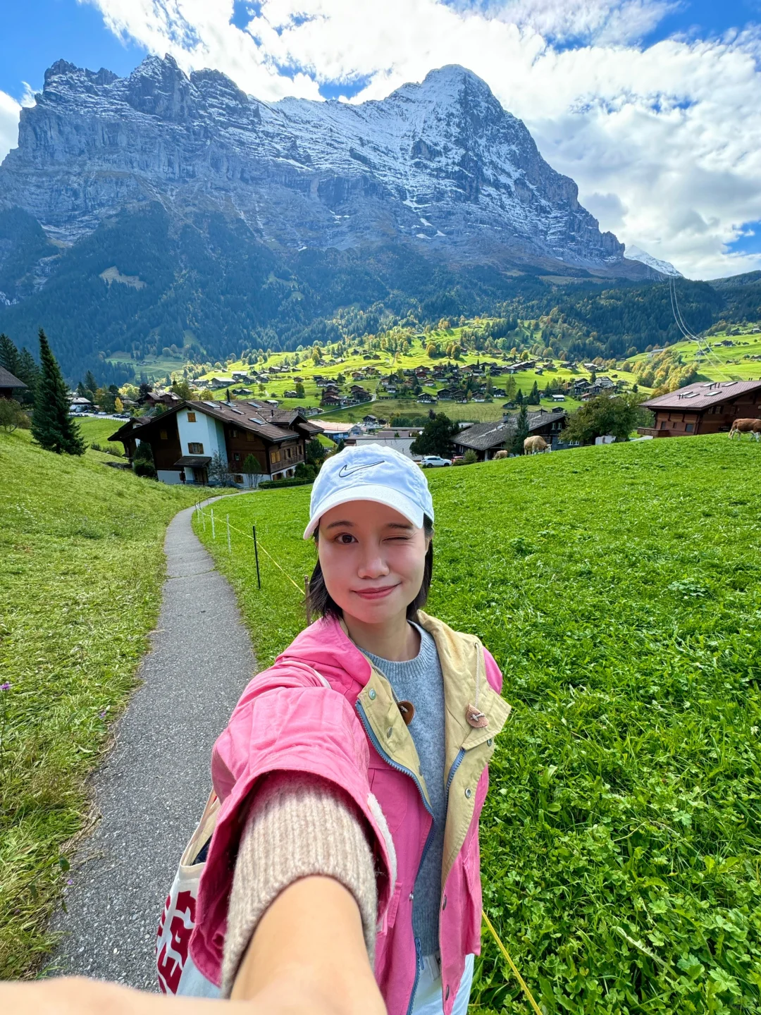 瑞士🇨🇭完美天气的格林德瓦梦幻山坡