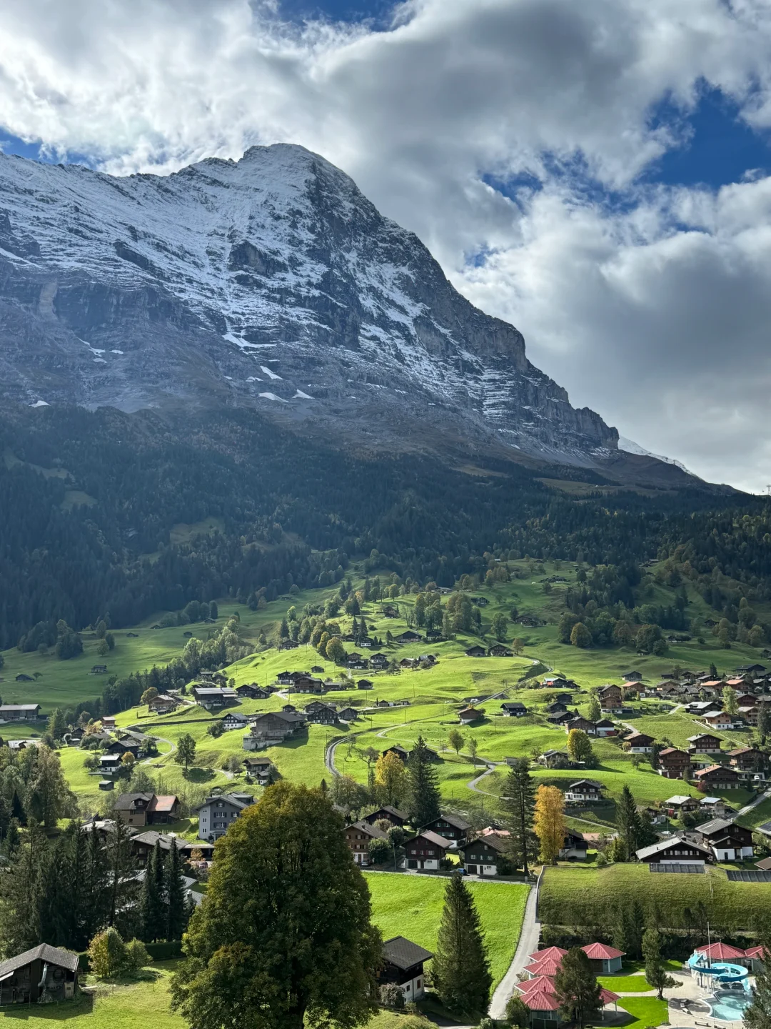 瑞士🇨🇭完美天气的格林德瓦梦幻山坡