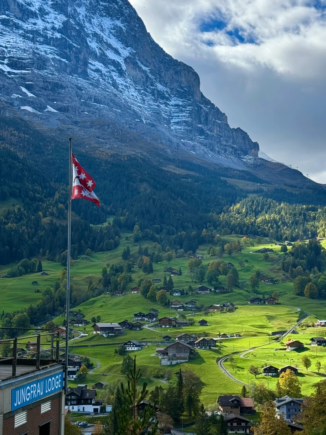 瑞士🇨🇭完美天气的格林德瓦梦幻山坡