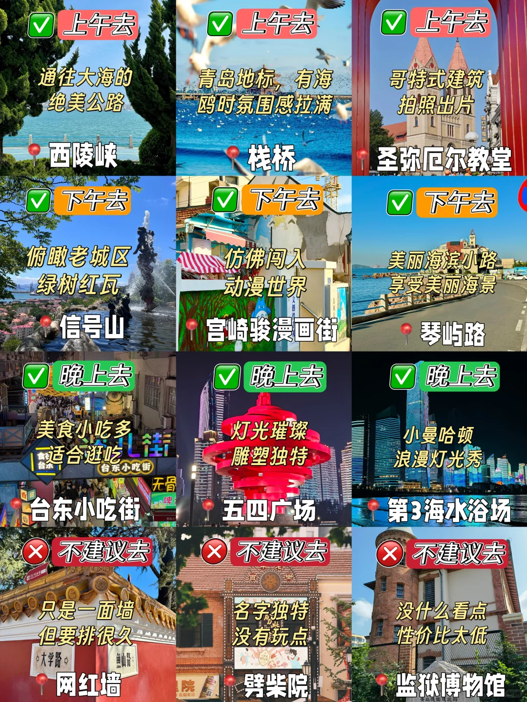 青岛📍三天两夜｜懒人版保姆级逛吃攻略‼️