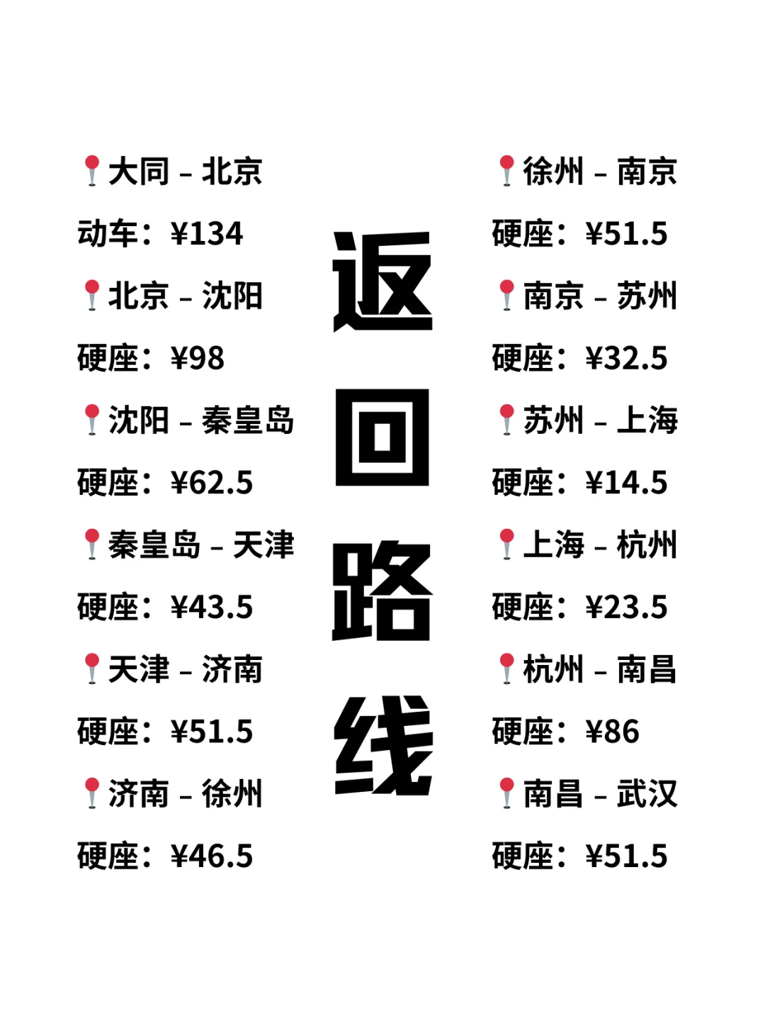 这条路线怎么样？1800就能出发（24座城）