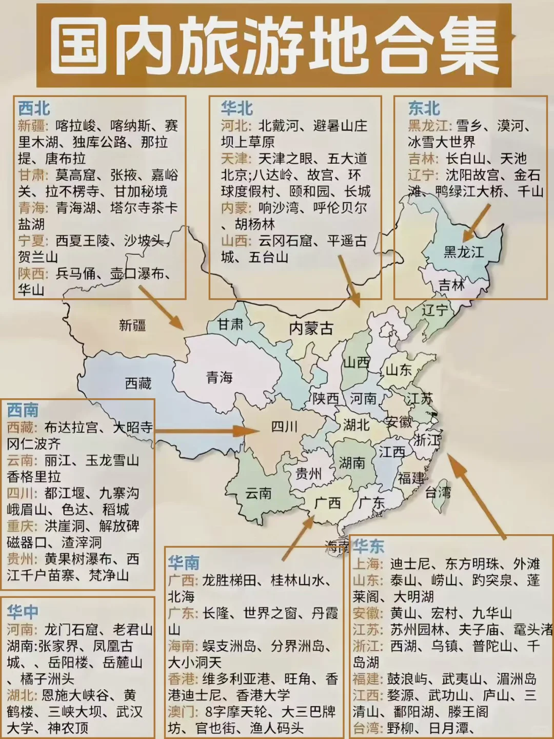 1-12月国内shou选的旅行地🔥附超全地图