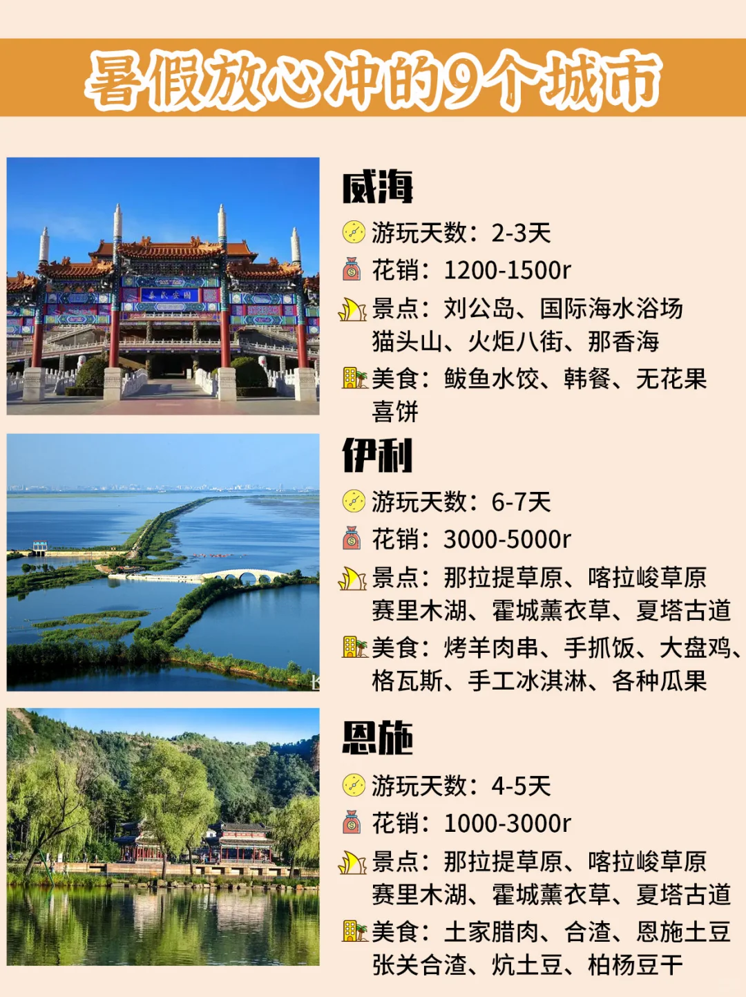 2025暑假遛娃不迷茫！1️⃣2️⃣个城市闭眼冲！