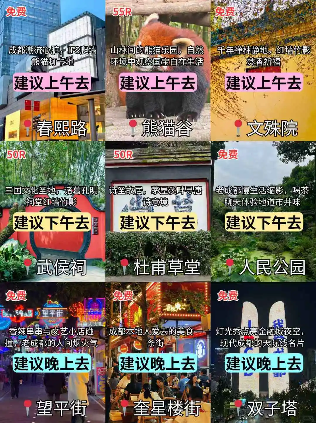 7-8月成都最新景点游玩攻略！轻松玩不绕路