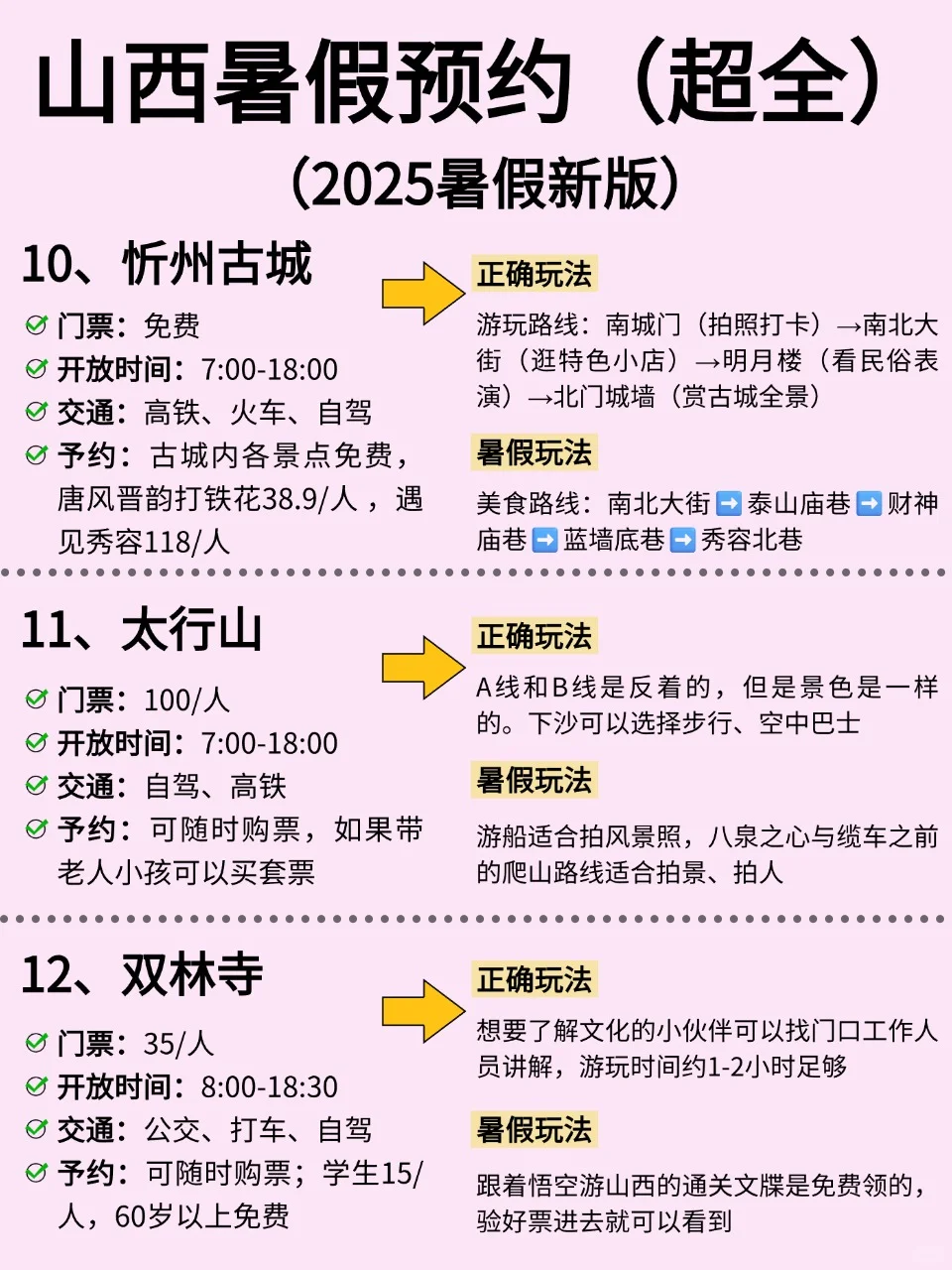 暑假山西旅游❗️听点过来人的大实话