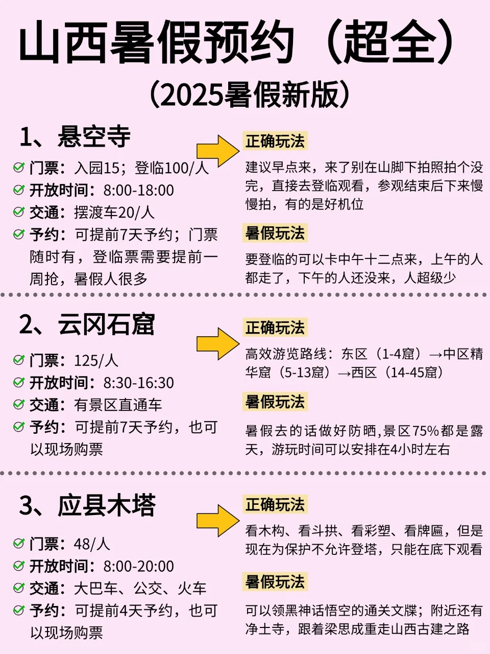 暑假山西旅游❗️听点过来人的大实话