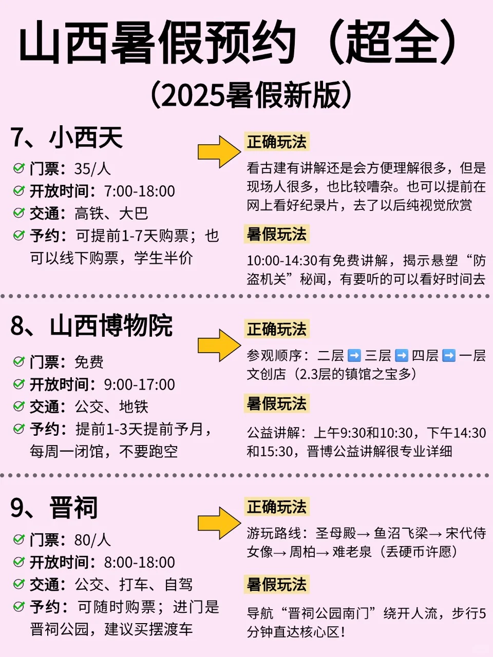 暑假山西旅游❗️听点过来人的大实话