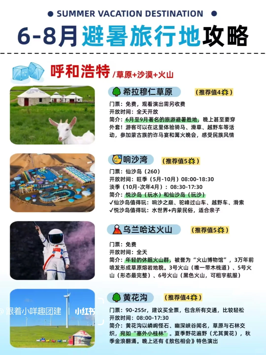 6️⃣-8️⃣月避暑天花板❄️6大亲子旅行圣地！
