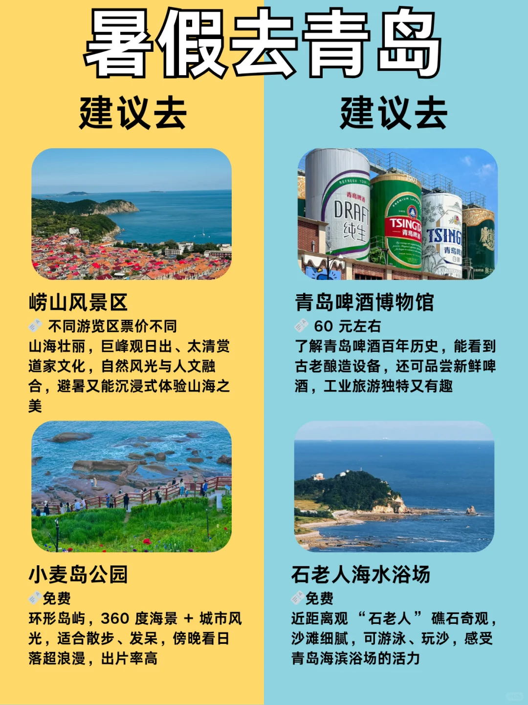 青岛景点打卡秘籍㊙️不要去🆚放心去