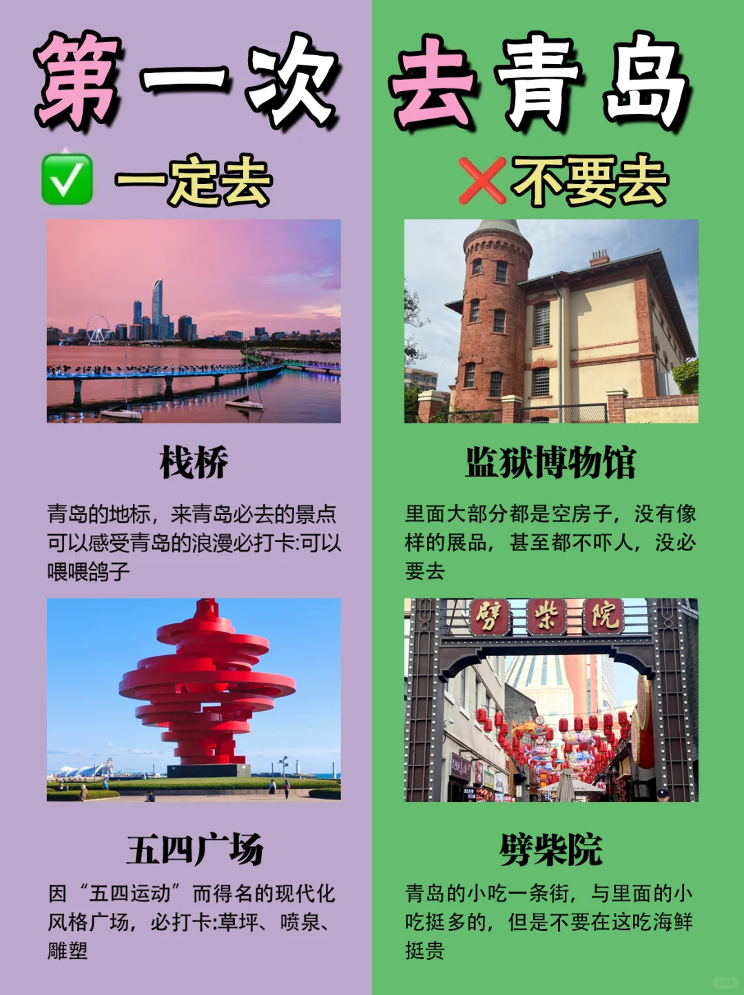 青岛旅行攻略❗本地人红黑榜