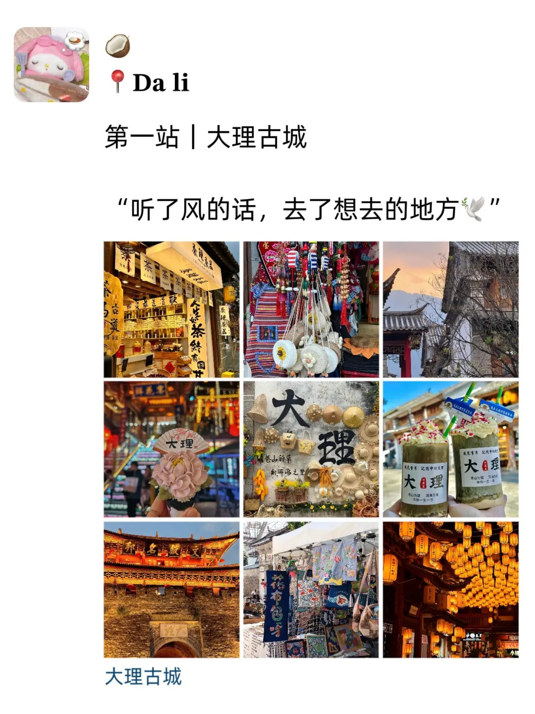 到底至于吗😳这位姐去大理发了9条朋友圈😓