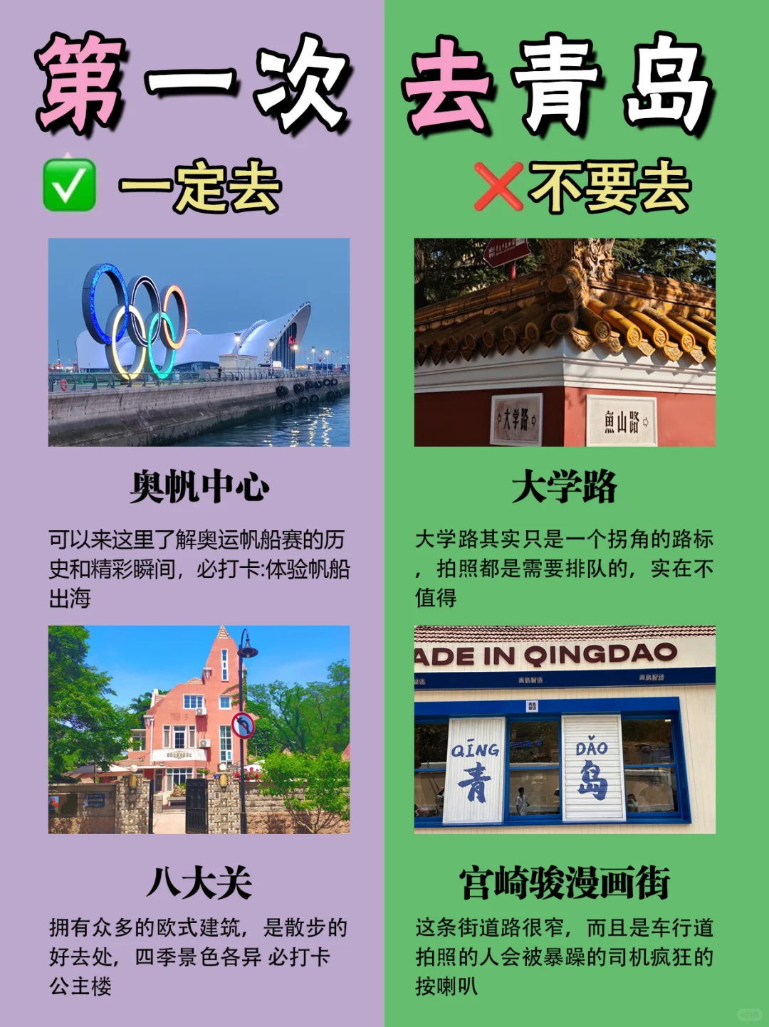 青岛旅行攻略❗本地人红黑榜