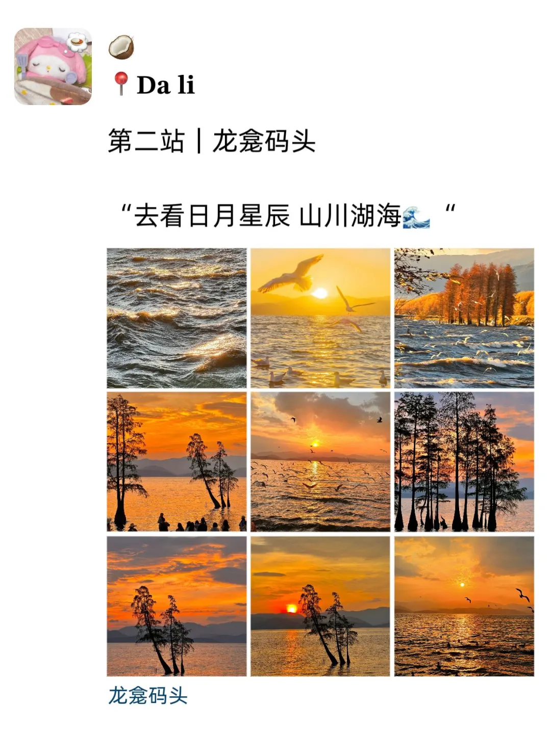 到底至于吗😳这位姐去大理发了9条朋友圈😓