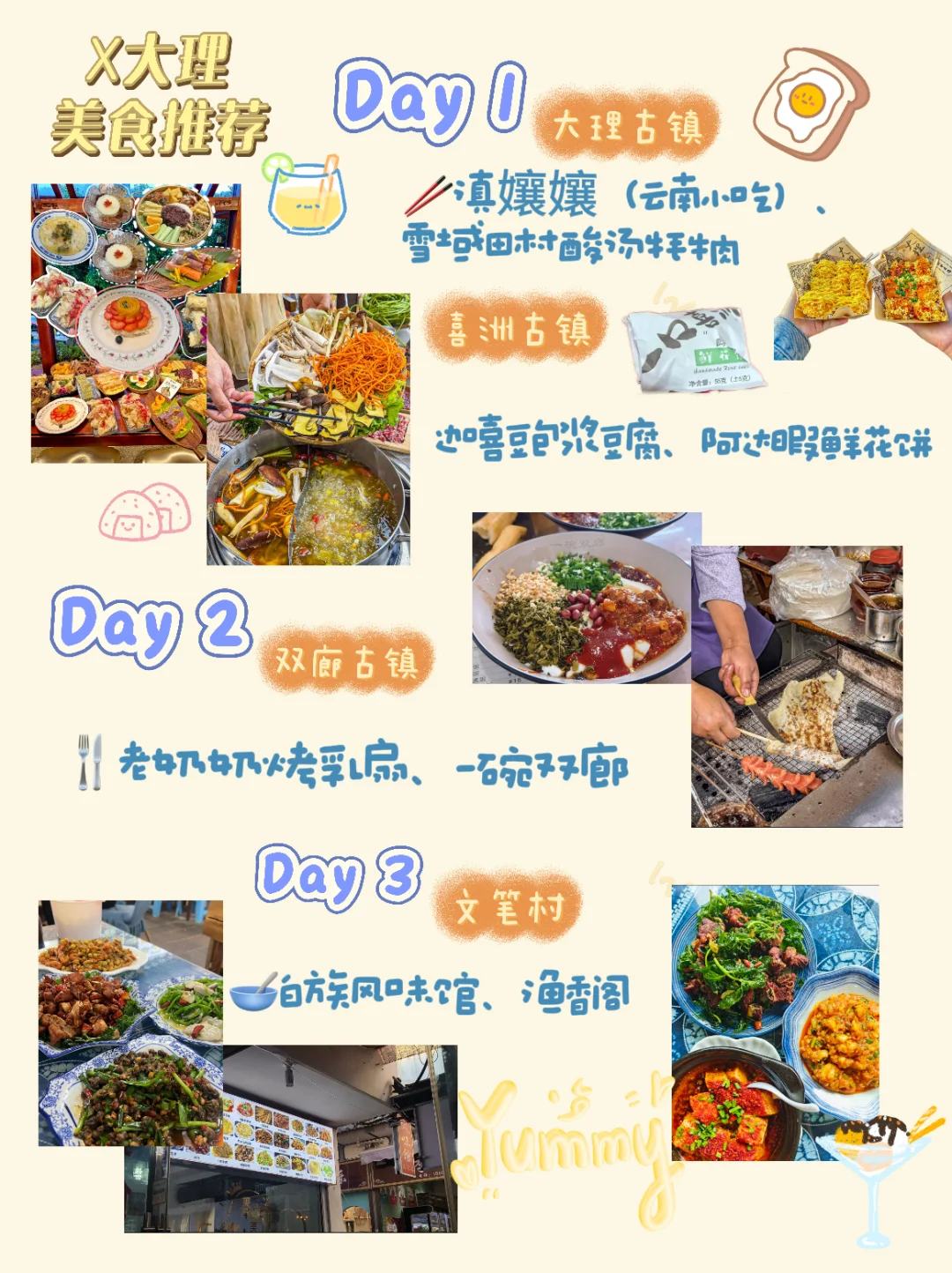 大理📍旅游攻略📝三天两夜不绕路（避暑版🤒）
