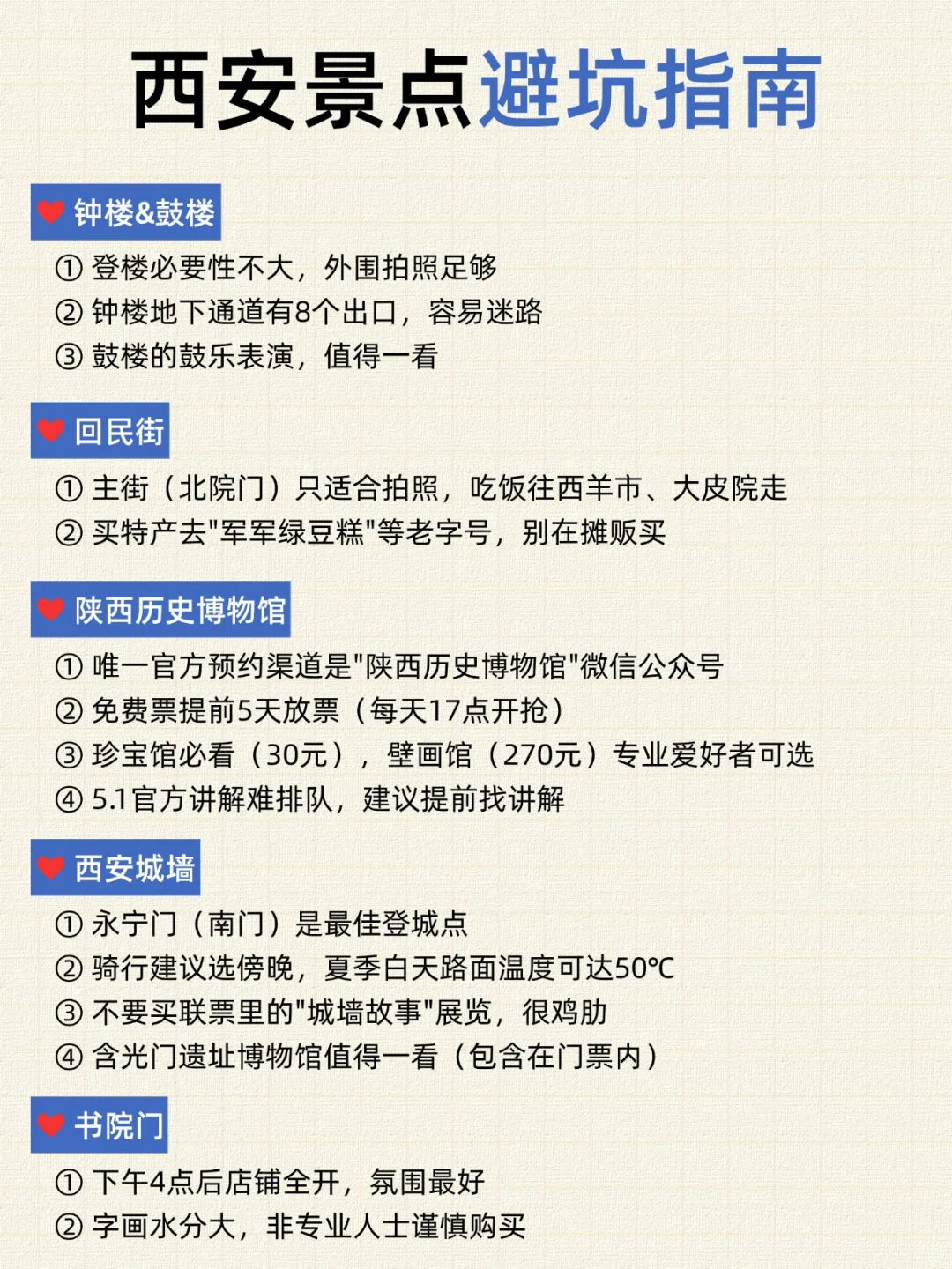 理工男做的西安旅游地图🗺️被细节感动了