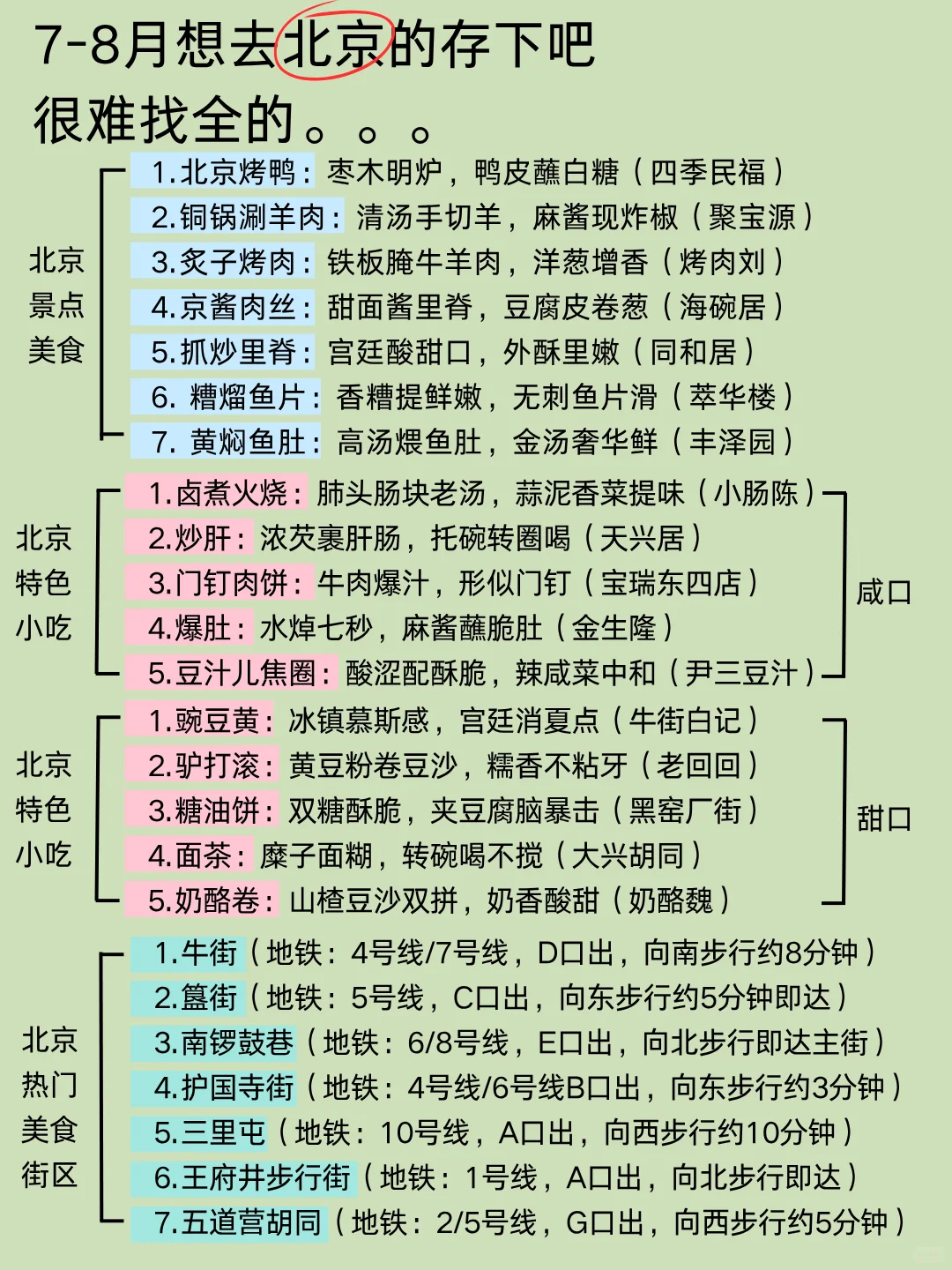 刚从北京游完回来我的建议是&认真看完 刚