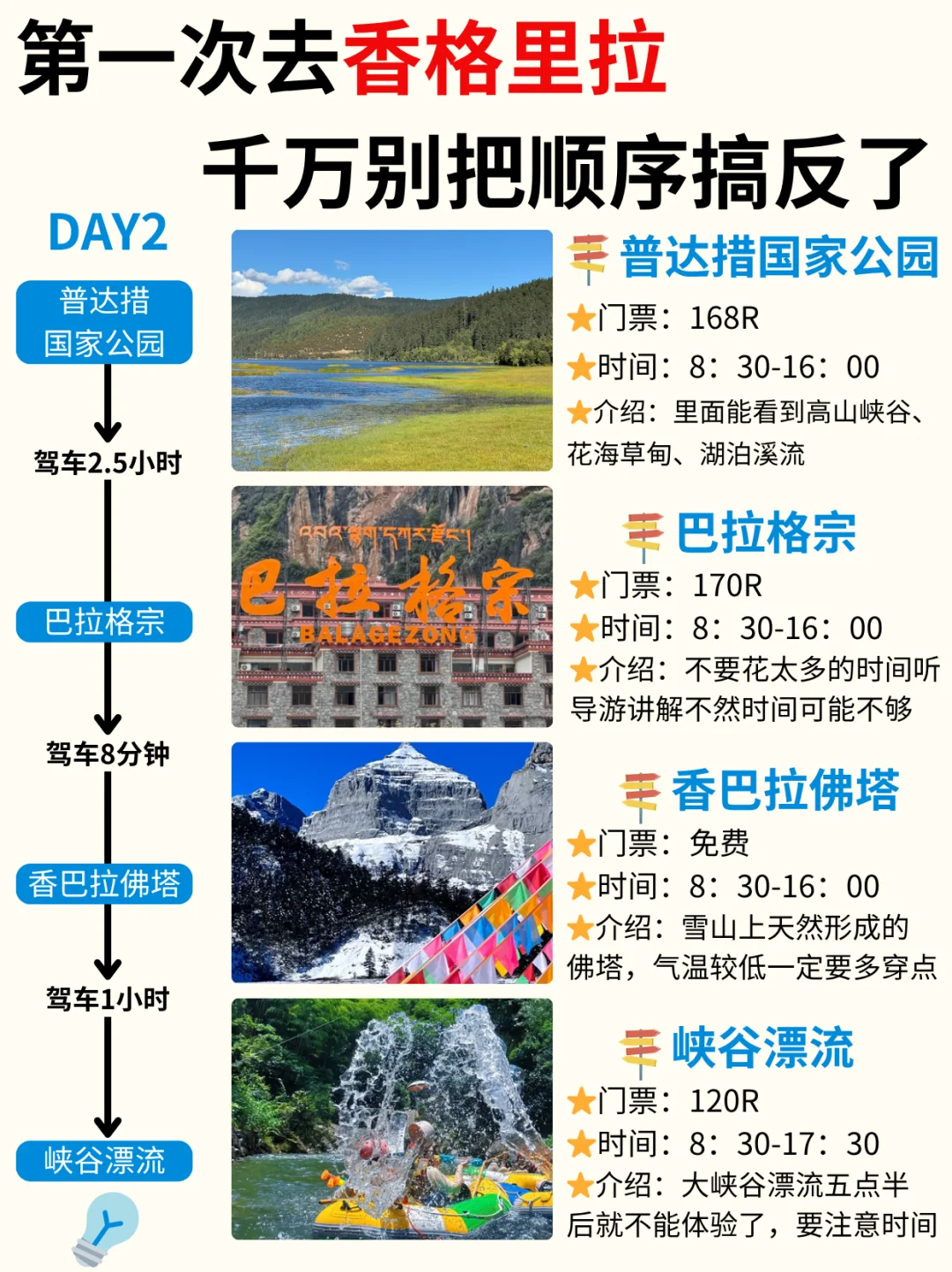 香格里拉3天2夜！保姆级旅游路线攻略✅不绕路
