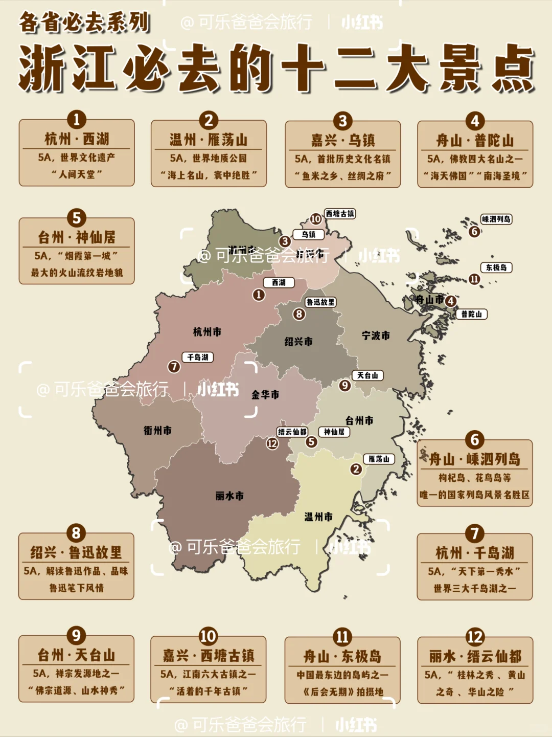 浙江必去的12个景点，别错过快来打卡！