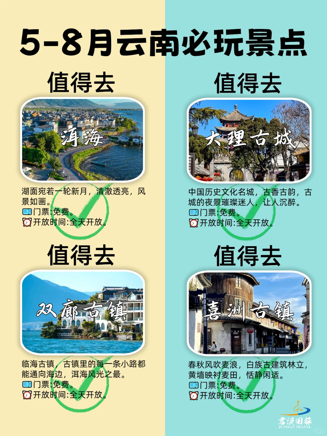 云南旅游景点必玩❓码住这篇不踩雷