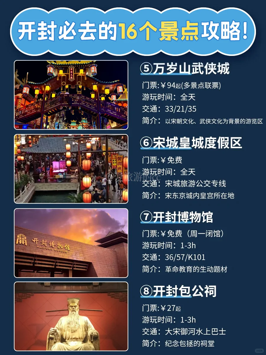 开封旅游攻略‼️16个景点攻略🔥超全指南来啦