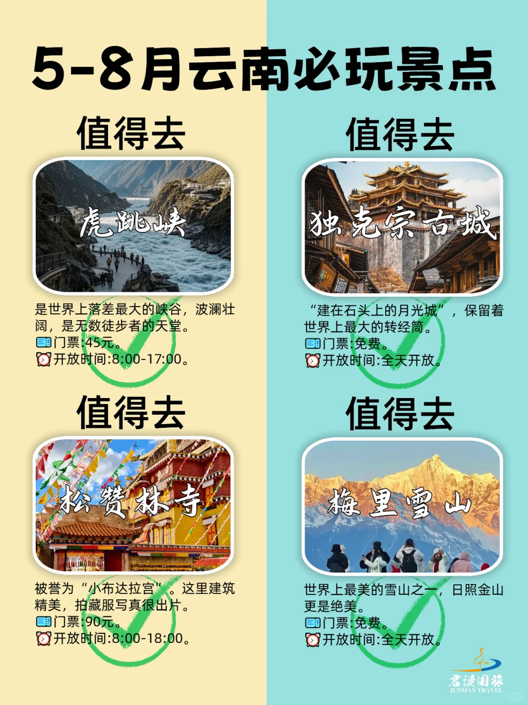 云南旅游景点必玩❓码住这篇不踩雷