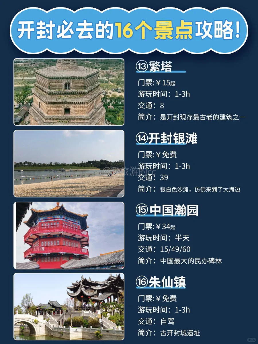 开封旅游攻略‼️16个景点攻略🔥超全指南来啦