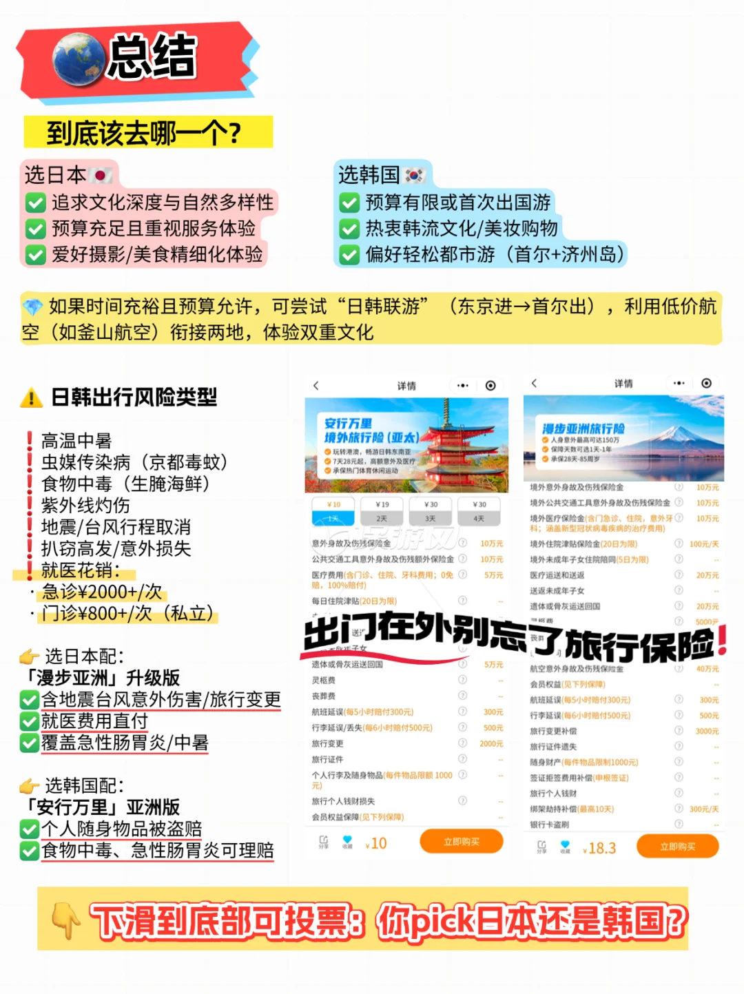 日本VS韩国，进来告诉我旅游你更想去哪个❓