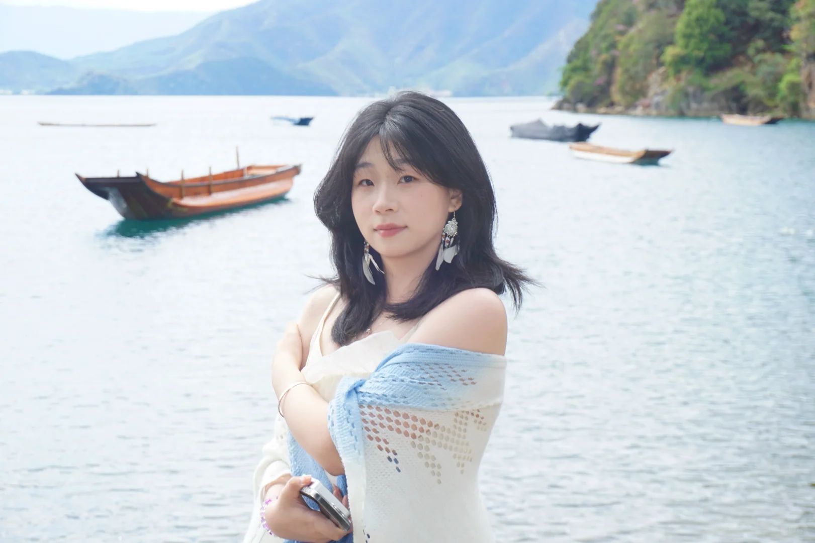 在泸沽湖看到了果冻湖🌊
