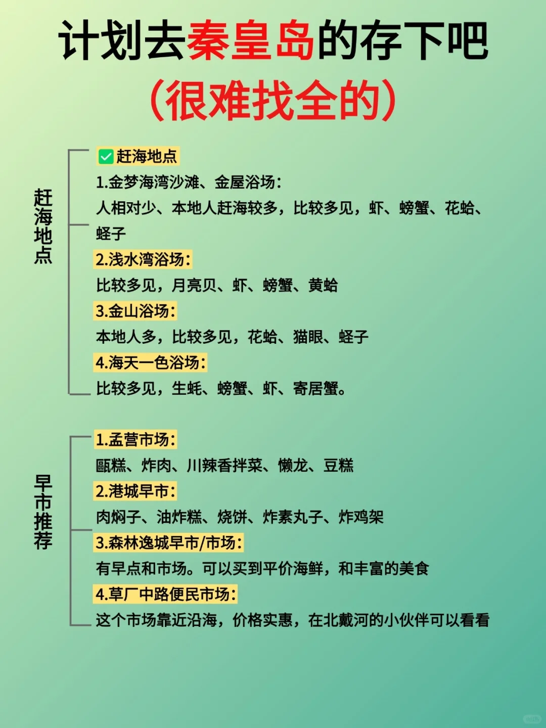 听劝！👂7-8月来秦皇岛的姐妹请🐎住
