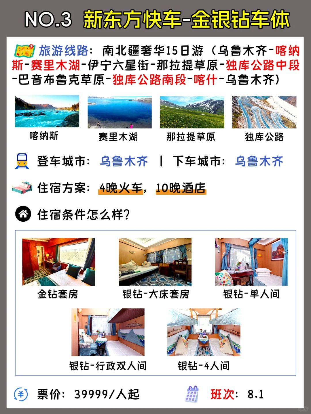暑假新疆旅游火车🚝盘点