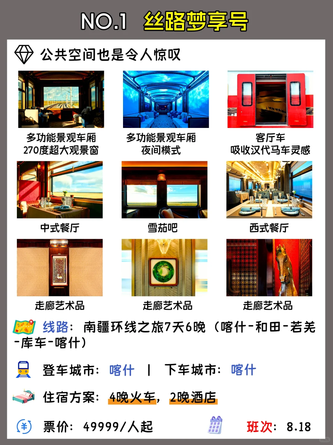 暑假新疆旅游火车🚝盘点