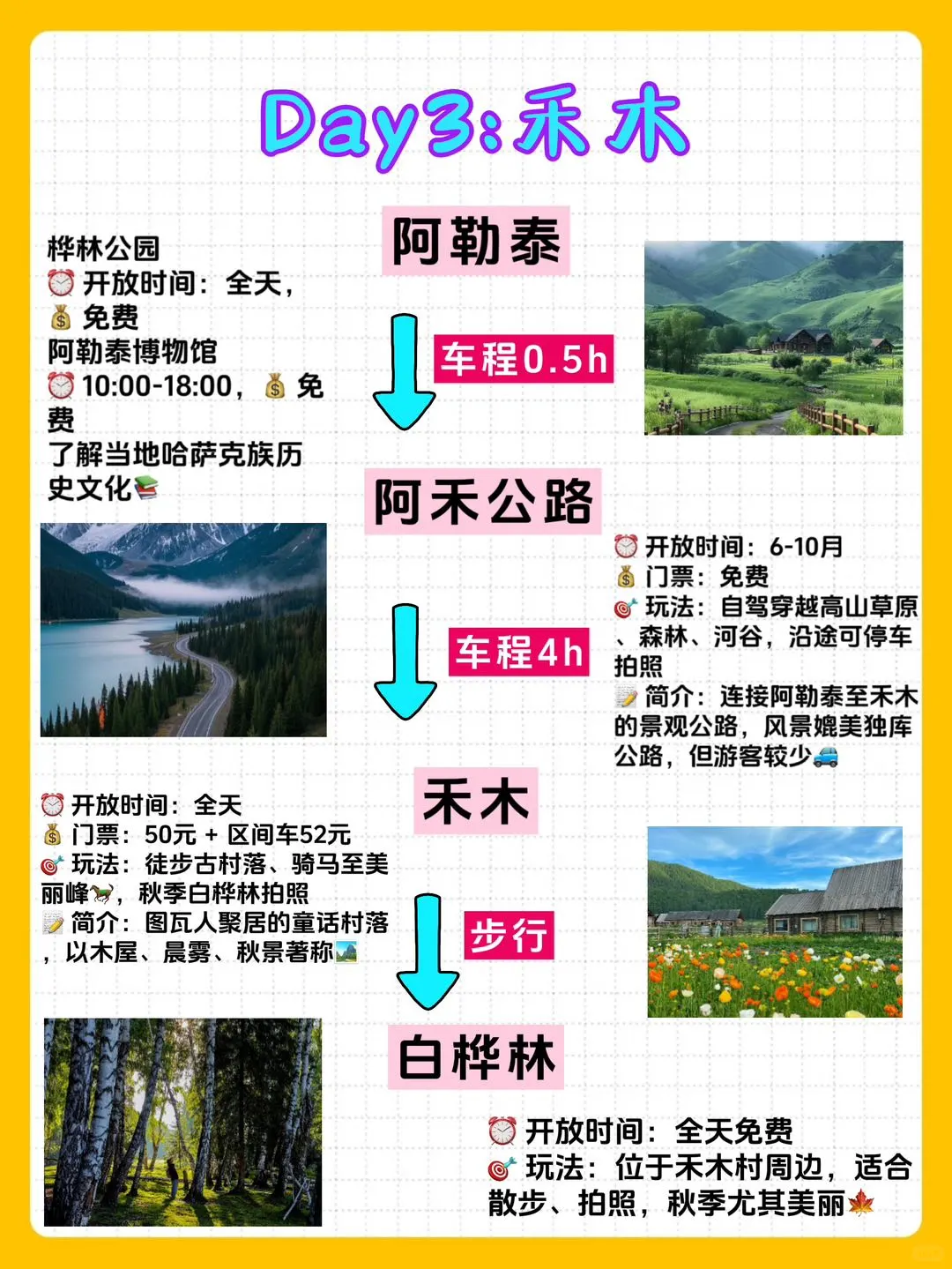 7-9月新疆旅游路线✅不做攻略=白来