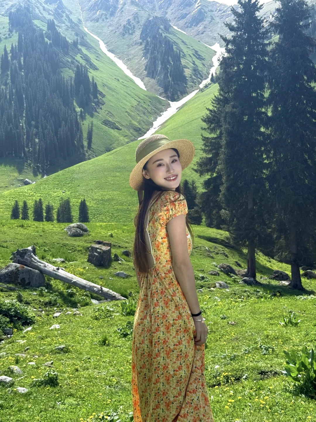 在新疆拍到了我的人生live～🌲🐂🐑🍃