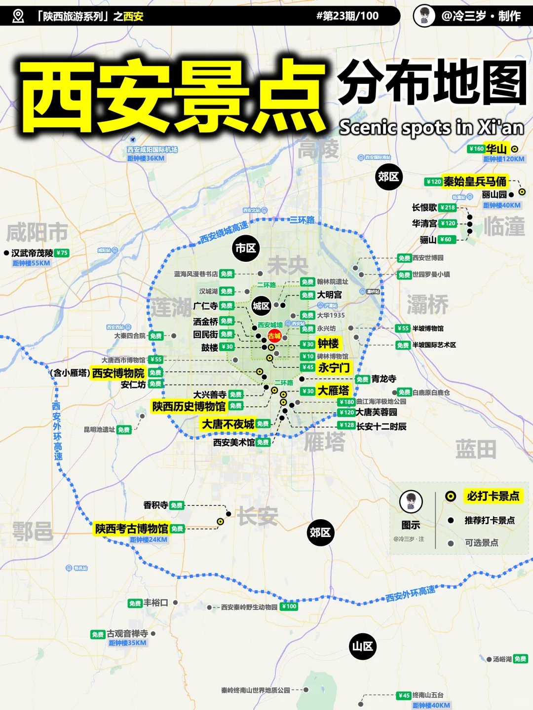 这份西安旅游攻略，拿出来应该是相当炸裂的