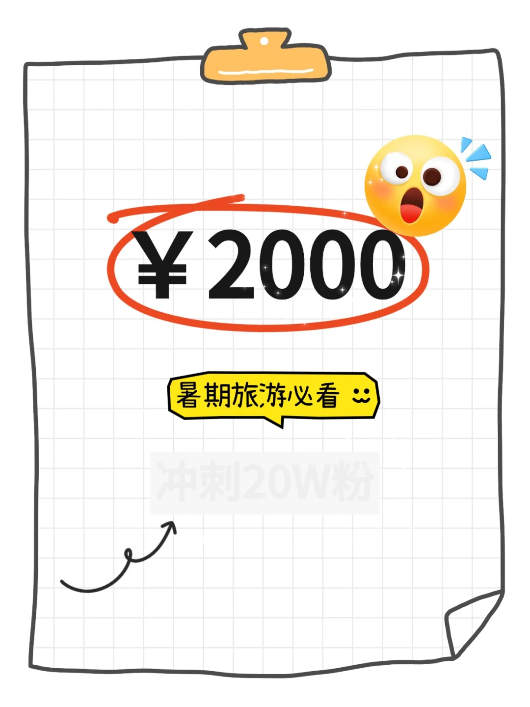 恭喜你，获得2000元暑假旅游津贴