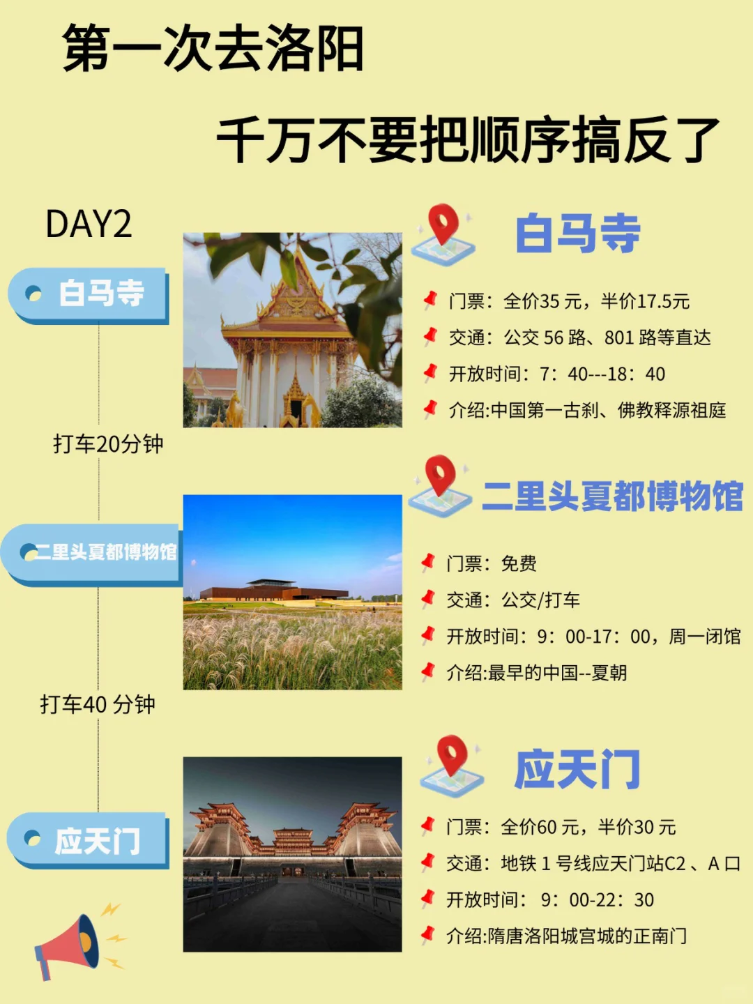 洛阳📍3天保姆级旅游攻略，它来了！！