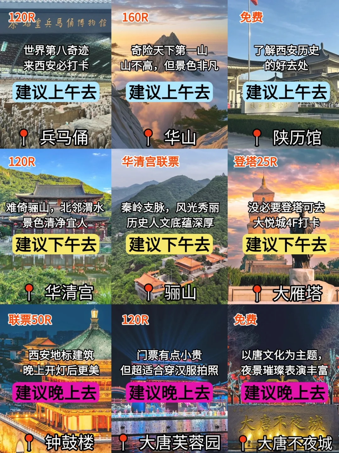 7-8月西安最新景点游玩攻略！轻松玩不绕路