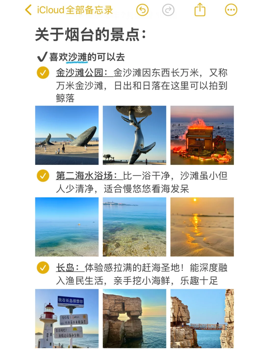 烟台大学生写的旅游攻略